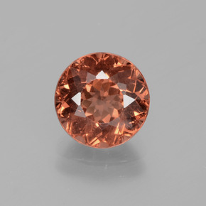 granate malayo Naranja rosado natural de 2.50 ct, Corte Redondo, VS
