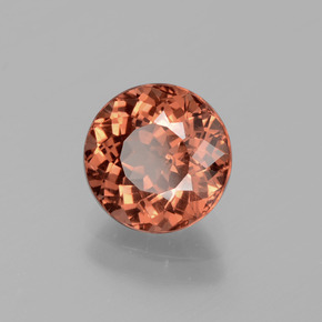 granate malayo Naranja rosado natural de 2.50 ct, Corte Redondo, VS