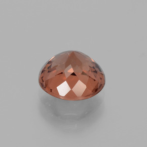 granate malayo Naranja rosado natural de 2.50 ct, Corte Redondo, VS
