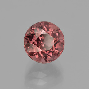 Granate malayo rosa natural de 3,11 ct, corte redondo, VS