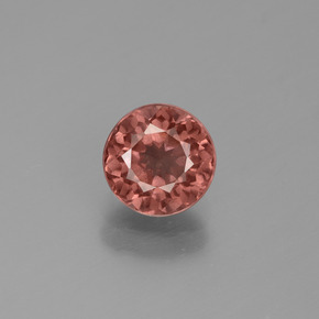 Granate malayo rosa natural de 1,30 ct, corte redondo, VS