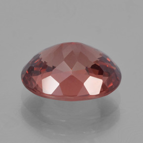 Granate malayo rosa natural de 3,48 ct, corte óvalo, VS