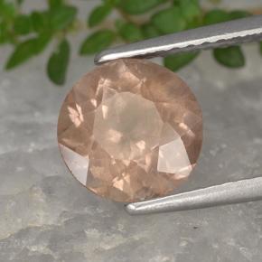 Granate malayo rosa natural de 2,33 ct, corte redondo, VS