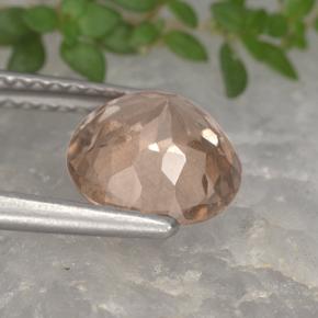 Granate malayo rosa natural de 2,33 ct, corte redondo, VS