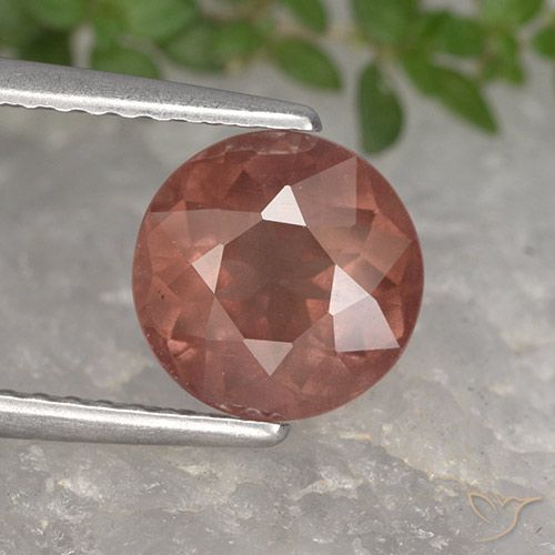 granate malayo Rosado medio natural de 2.25 ct, Redondo, VS