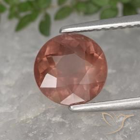 granate malayo Rosado medio natural de 2.25 ct, Redondo, VS