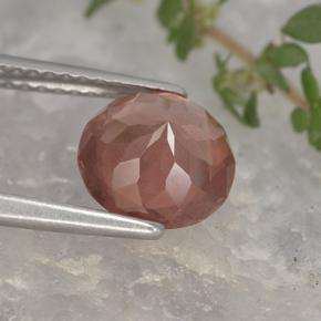 Granate malayo naranja natural de 2,12 ct, corte redondo, VS