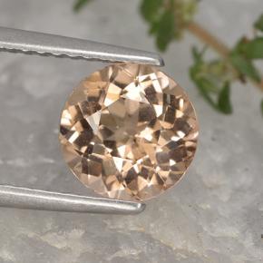 Granate malayo naranja natural de 1,87 ct, corte redondo, VS