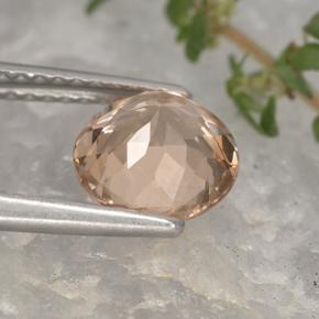 Granate malayo naranja natural de 1,87 ct, corte redondo, VS