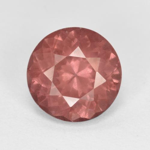 Granate malayo rosa natural de 1,53 ct, corte redondo, VS