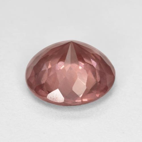 Granate malayo rosa natural de 1,53 ct, corte redondo, VS