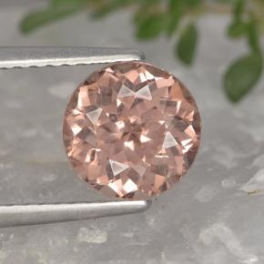 Granate malayo naranja natural de 2,07 ct, corte redondo, VS