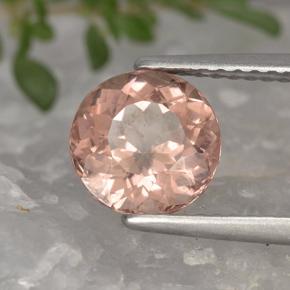 Granate malayo naranja natural de 2,07 ct, corte redondo, VS