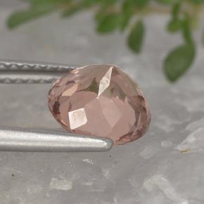 Granate malayo naranja natural de 2,07 ct, corte redondo, VS