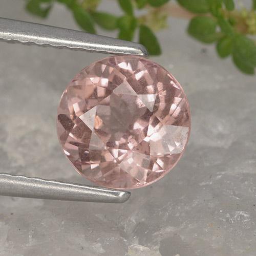 Granate malayo rosa natural de 1,95 ct, corte redondo, VS