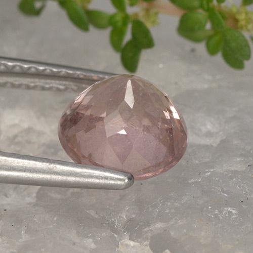 Granate malayo rosa natural de 1,95 ct, corte redondo, VS