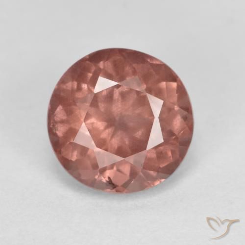 granate malayo Rosa rosado natural de 1.04 ct, Corte Redondo, VS