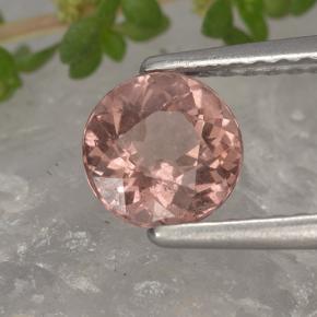 Granate malayo rosa natural de 1,04 ct, corte redondo, VS