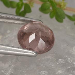Granate malayo rosa natural de 1,04 ct, corte redondo, VS