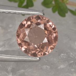 Granate malayo naranja natural de 1,11 ct, corte redondo, VS