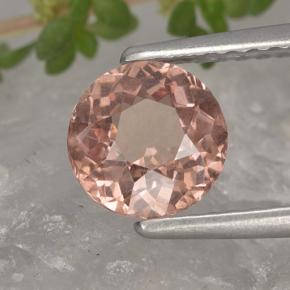 Granate malayo naranja natural de 1,11 ct, corte redondo, VS