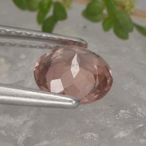 Granate malayo naranja natural de 1,11 ct, corte redondo, VS