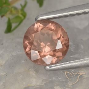 granate malayo Rosado oscuro medio natural de 0.93 ct, Redondo, VS
