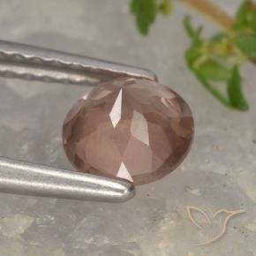 granate malayo Rosado oscuro medio natural de 0.93 ct, Redondo, VS