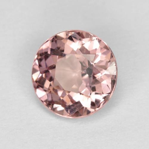 Granate malayo rosa natural de 0,96 ct, corte redondo, VS