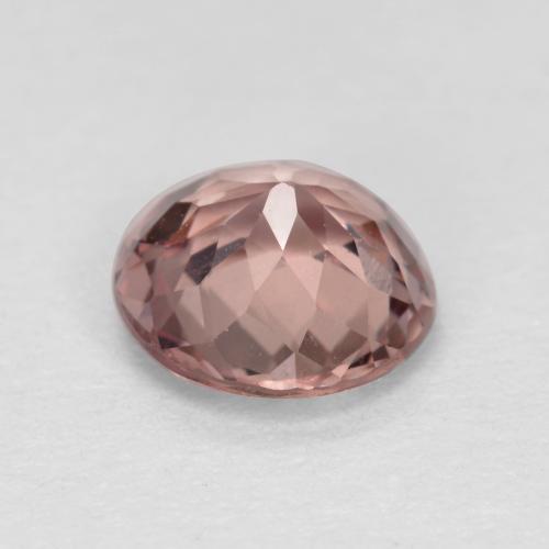 Granate malayo rosa natural de 0,96 ct, corte redondo, VS