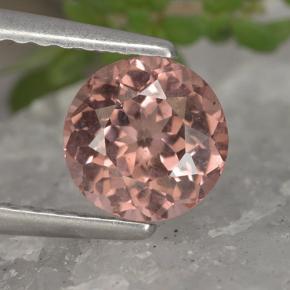 Granate malayo rosa natural de 1,18 ct, corte redondo, VS
