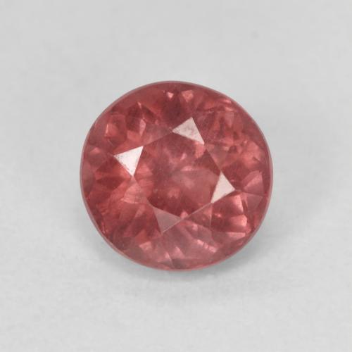 Granate malayo rosa natural de 1,13 ct, corte redondo, VS