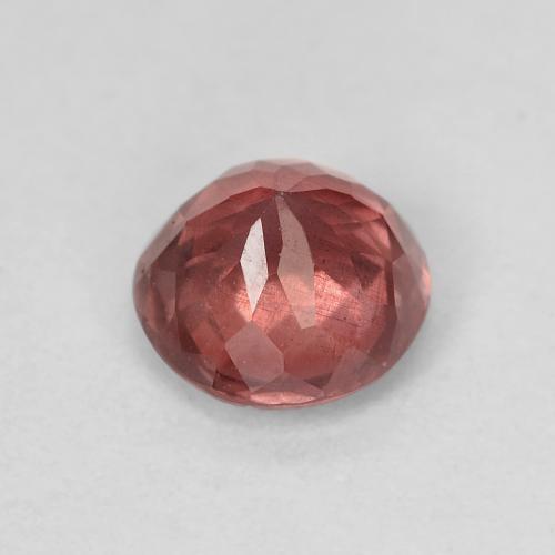 Granate malayo rosa natural de 1,13 ct, corte redondo, VS