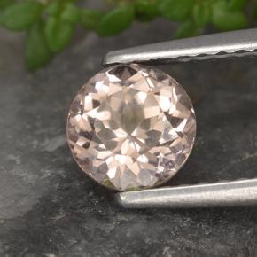 granate malayo Rosado muy claro natural de 0.98 ct, Corte Redondo, VS