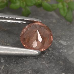 Granate malayo rosa natural de 0,61 ct, corte redondo, VS