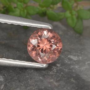 granate malayo Rosado natural de 0.46 ct, Corte Redondo, VS