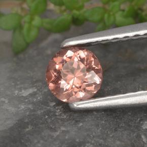 granate malayo Rosado natural de 0.46 ct, Corte Redondo, VS