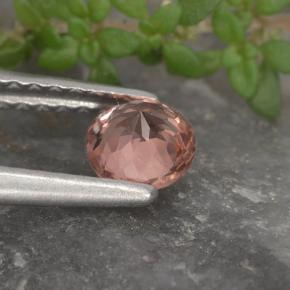 granate malayo Rosado natural de 0.46 ct, Corte Redondo, VS