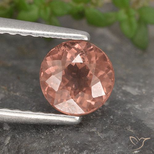 1.02ct Natural Rosado frambuesa granate malayo, Redondo, VS