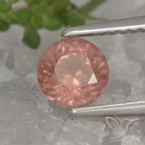 granate malayo Rosado pomelo natural de 0.88 ct, Redondo, VS