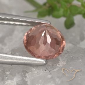 granate malayo Rosado pomelo natural de 0.88 ct, Redondo, VS