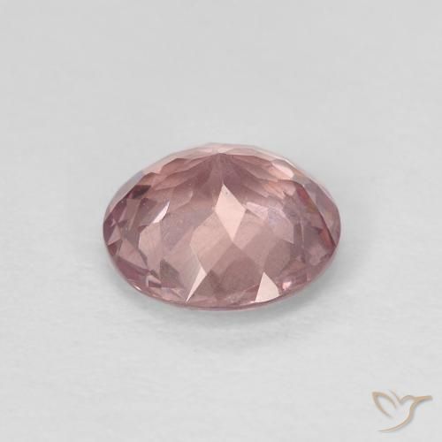 granate malayo Rosa durazno natural de 1.40 ct, Corte Redondo, VS