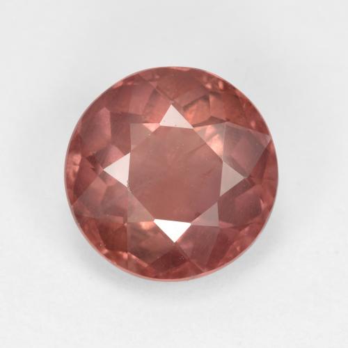 Granate malayo rosa natural de 2,27 ct, corte redondo, VS