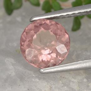 Granate malayo rosa natural de 1,50 ct, corte redondo, VS