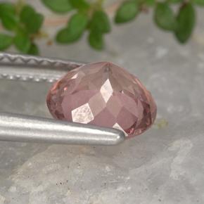 Granate malayo rosa natural de 1,50 ct, corte redondo, VS