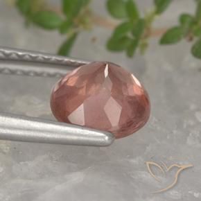 granate malayo Rosado medio natural de 1.34 ct, Redondo, VS