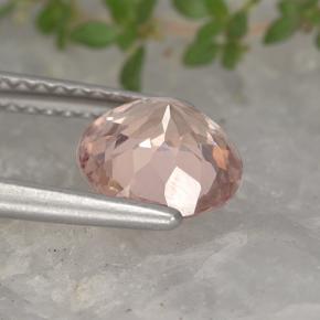 granate malayo Naranja rosado natural de 1.68 ct, Corte Redondo, VS