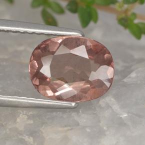 Granate malayo rosa natural de 1,67 ct, corte óvalo, VS