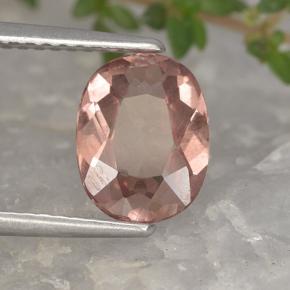 Granate malayo rosa natural de 1,67 ct, corte óvalo, VS