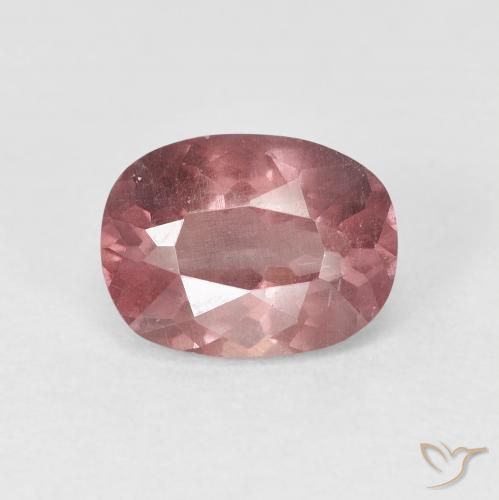 granate malayo Rosa oscuro natural de 1.71 ct, Corte Óvalo, VS